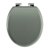 Imperial Lichfield Sage Thistle Grained Soft Close Seat - Chrome Hinges